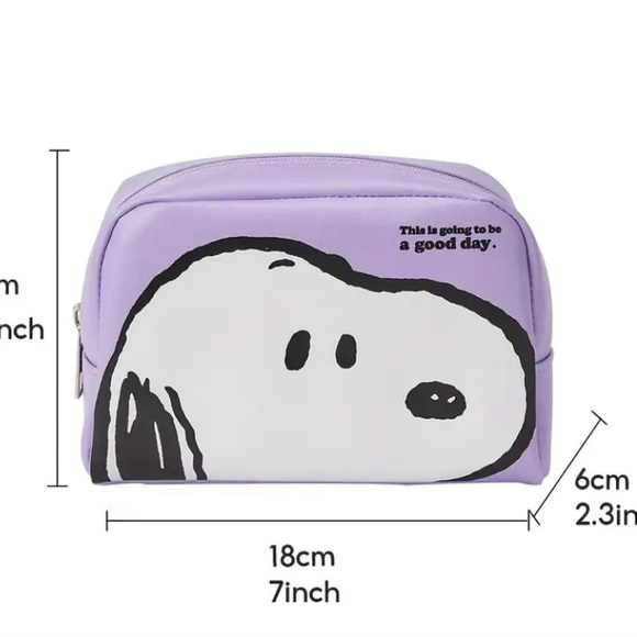 Purple Snoopy Cosmetic Bag - Picture 3 of 3